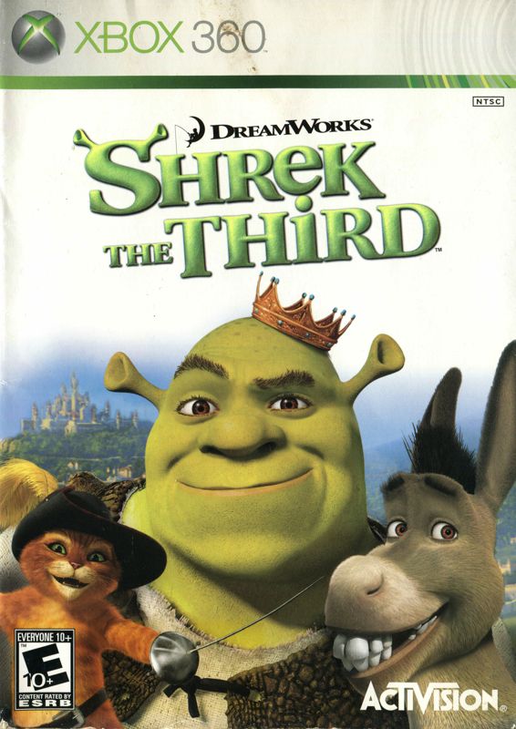 Shrek the Third box art for Xbox 360